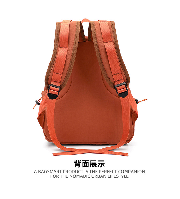 跨境日系抽绳轻便双肩背女百搭通勤上课学生书包户外运动休闲背包详情19