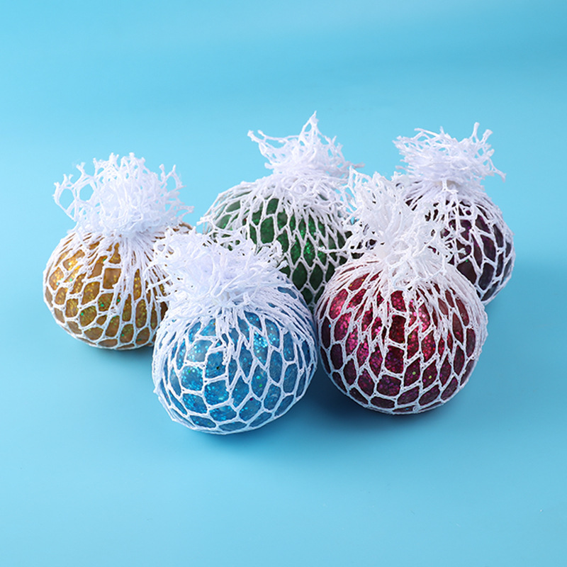 Cross Border Hot Box Vent Relief Gold Powder Grape Ball Rectification Squeeze Ball Pinch Music Stress Relief Toy Pinch Ball Application Scenario