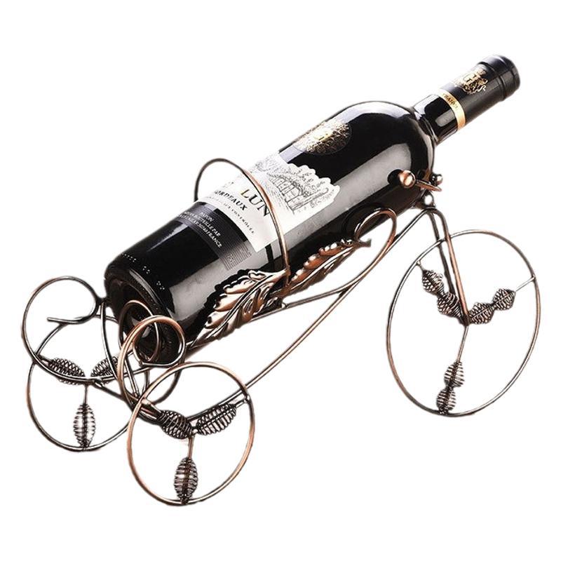 A12 Iron Wine Rack Decoration Home Simple Decoration Wine Wine Rack Creative Vintage Wine Cabinet Decoration Item Picture