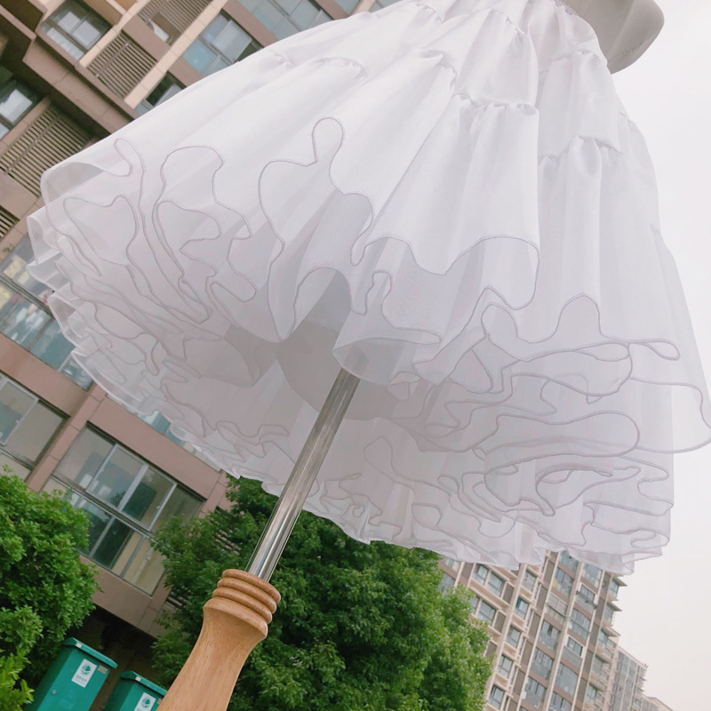 Skirt lolita boneless soft yarn daily support medium length Lolita petticoat 60cm own factory quality is excellent price Specification drawing