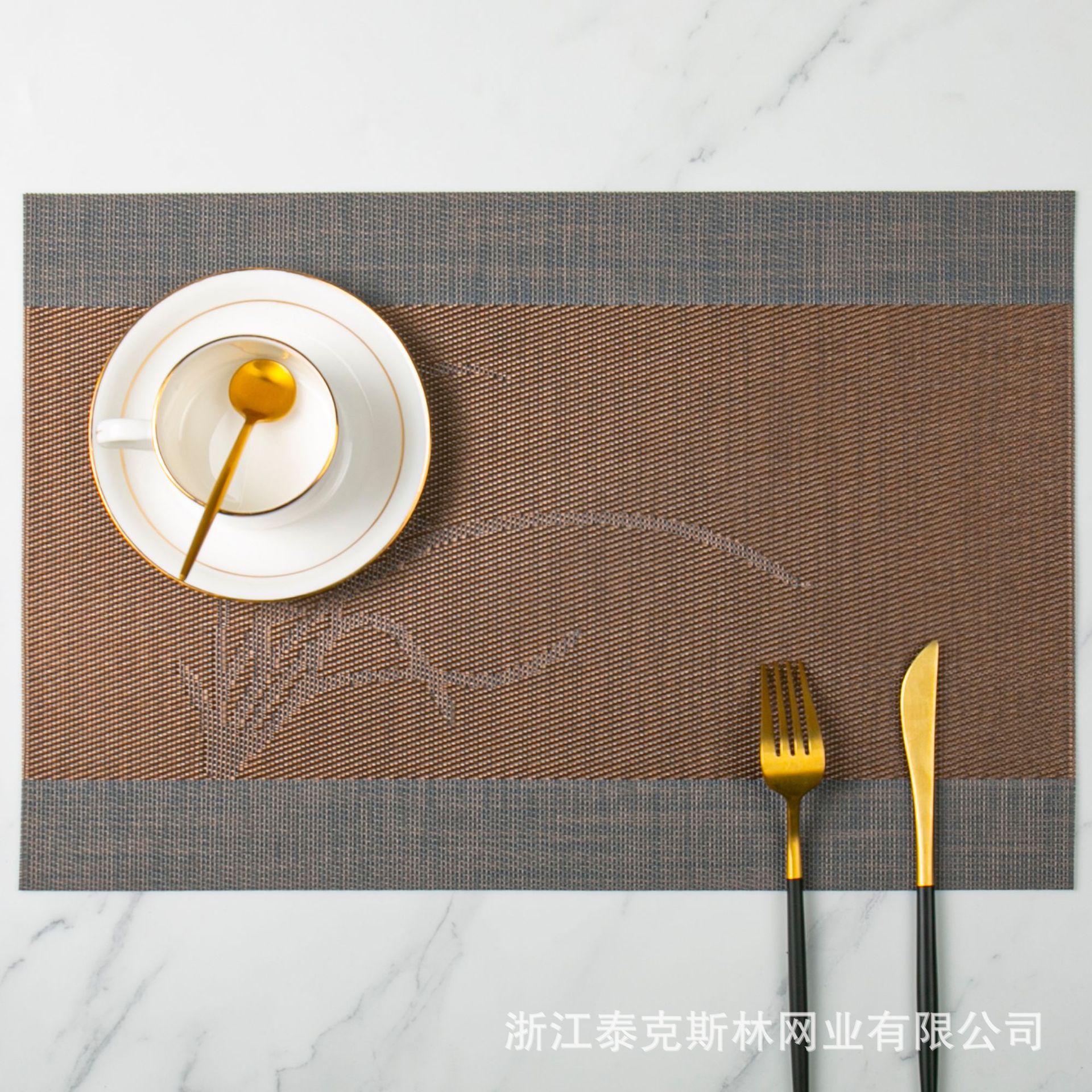 Tekslin PVC placemats/Teslin placemats/mesh placemats/Placemats/heat-insulating placemats are waterproof, anti-slip, oil-proof, heat-resistant and wear-resistant details Picture