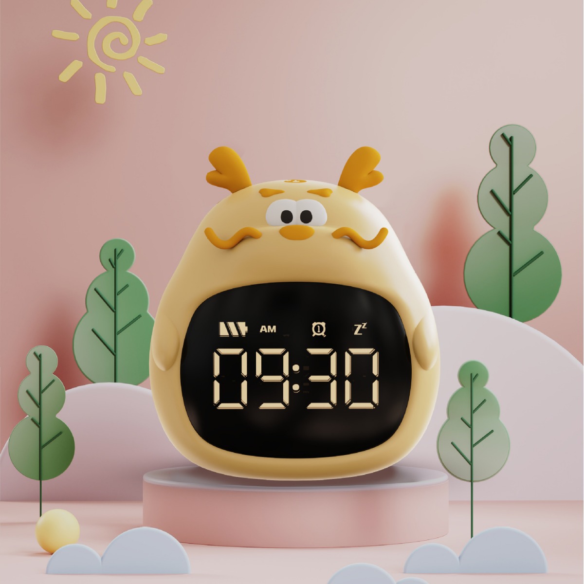 Chubby Dragon Creative Alarm Clock, Student Alarm Clock, Cute Alarm Clock, Cartoon Alarm Clock, Chinese Dragon Alarm Clock, Dragon