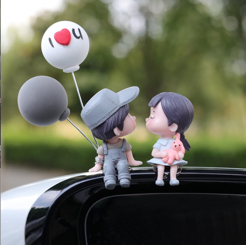 Car interior accessories, rearview mirrors, car couple ornaments