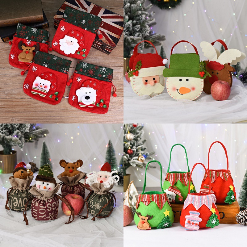Christmas Decorations Christmas Gift Bag Christmas Candy Bag Christmas Fruit Bag Christmas Apple Bag Christmas Tote Bag Item Picture
