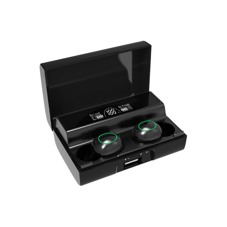 Cross-border a6s e6s E7S f9-5c X15 Wireless dual-ear Mini Sports digital Display Bluetooth Headphones factory Item Picture