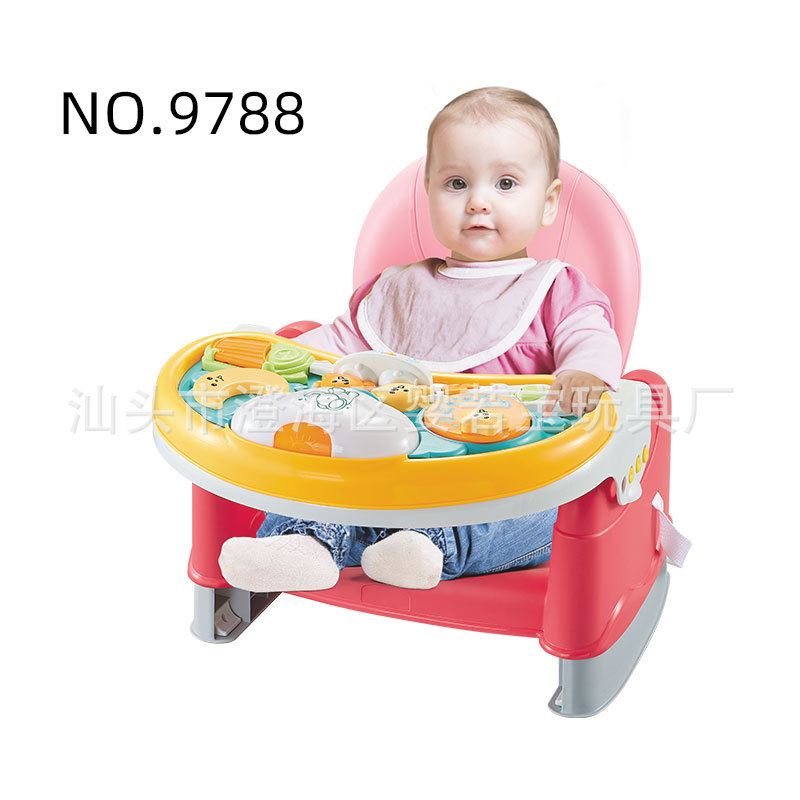 儿童餐椅婴儿吃饭椅子家用可折叠拆卸音乐游戏桌学坐训练宝宝餐椅详情图1
