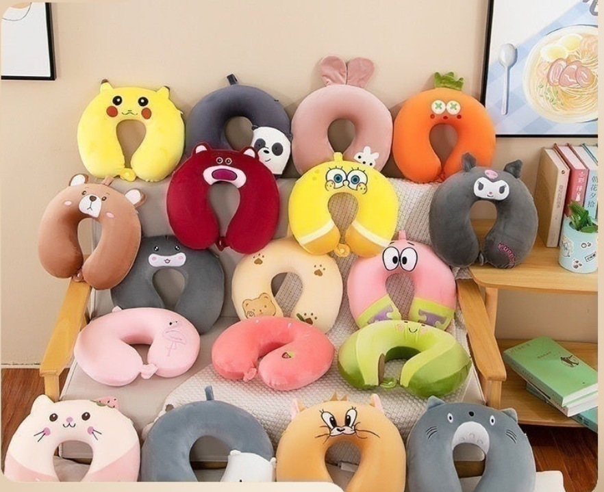Cartoon animal U-shaped pillow, avocado U-shaped pillow, car pillow factory wholesale