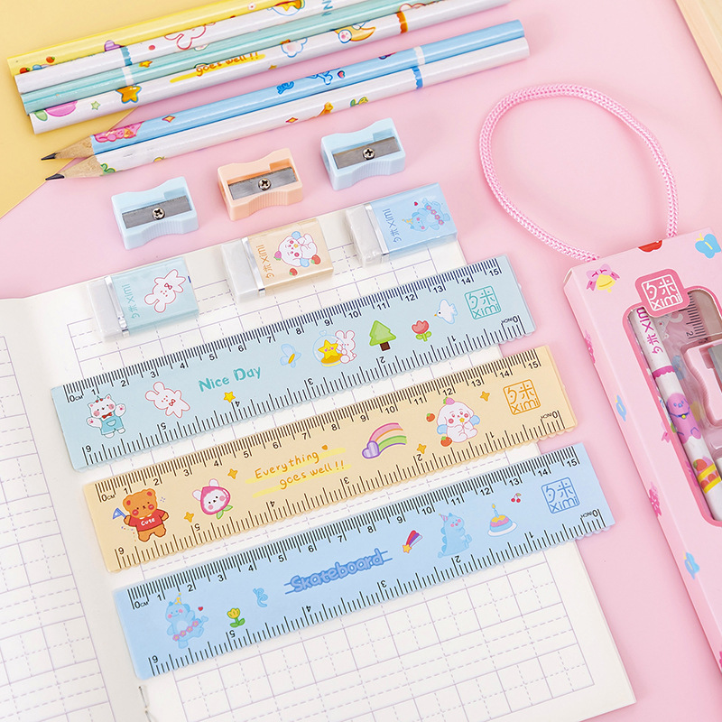 Student creative prize opening graduation season gift Portable stationery set gift box kindergarten birthday companion gift T details Picture