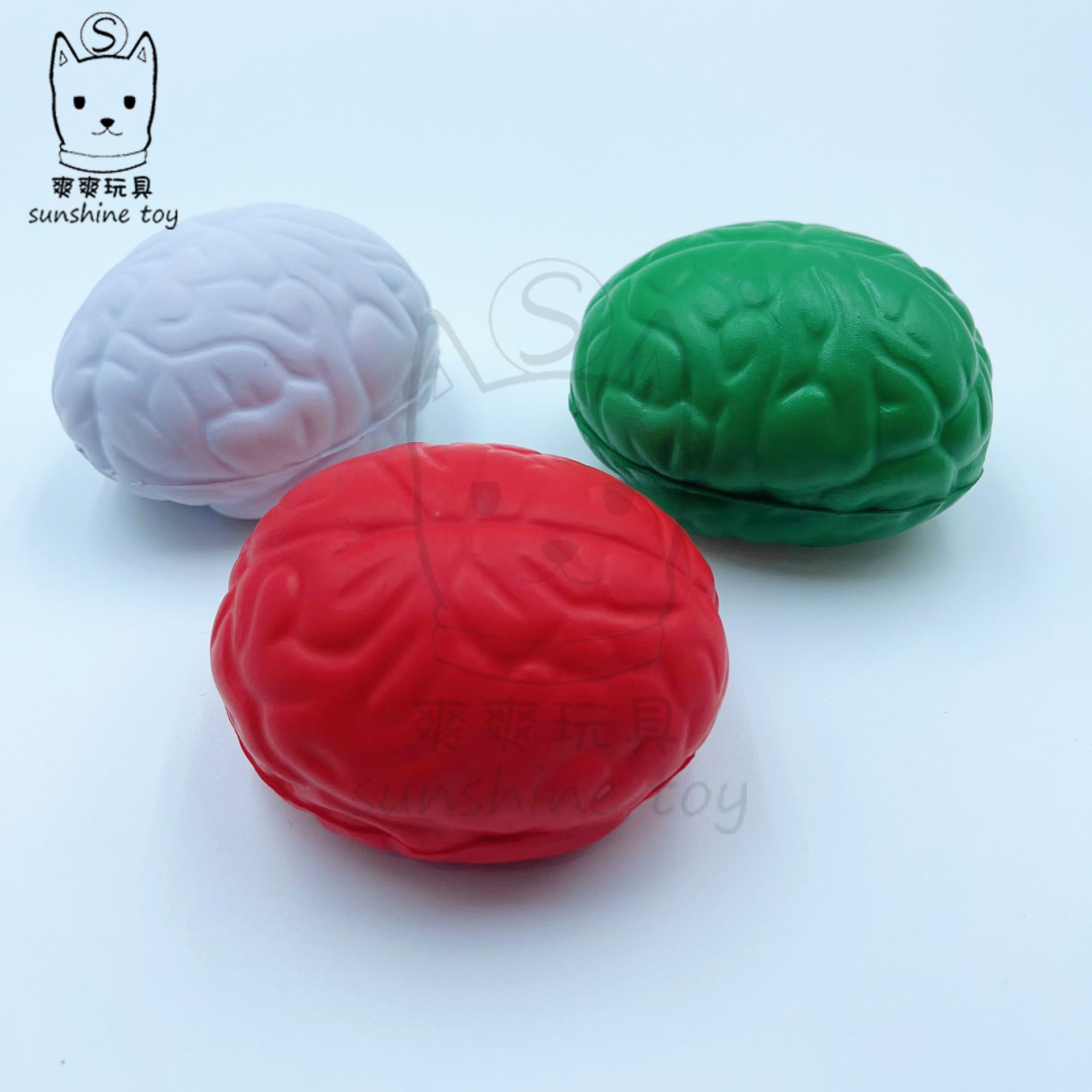 厂家直销PU压力球大脑压力球发泡大脑 医学教具 器官压力球 可印