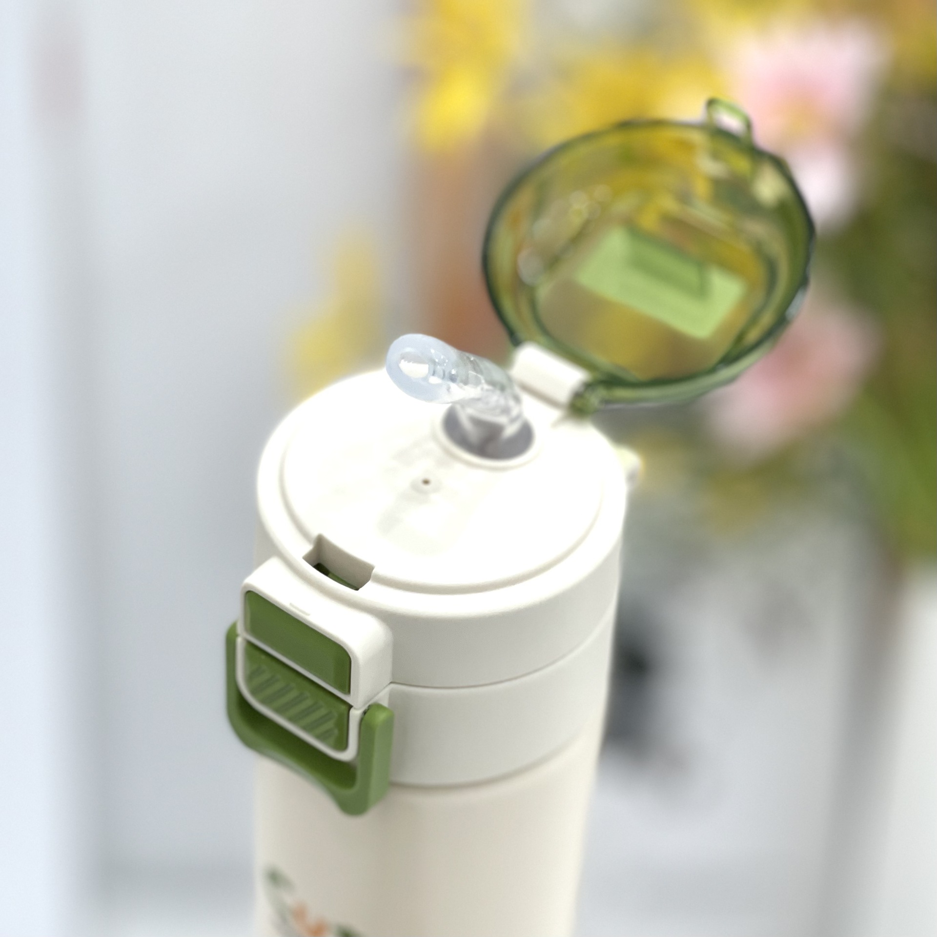 Hille Thermos Cup Women's Large Capacity 316 Stainless Steel Straw Cup Children Primary School Simple Portable Cup Water Cup Specification drawing