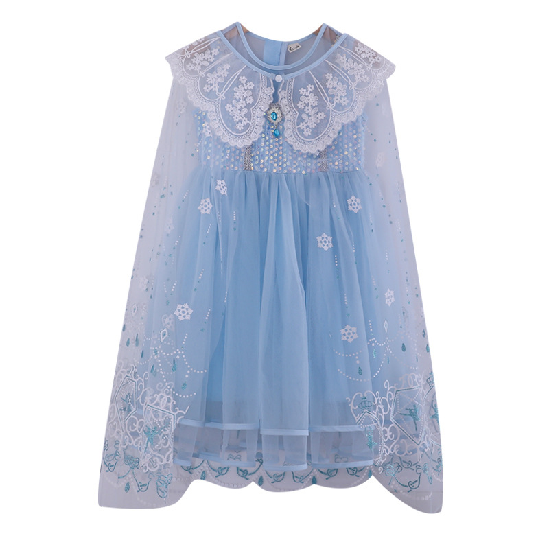 New summer dress for girls, Elsa summer children's dress, Frostbite Elsa Princess dress Item Picture