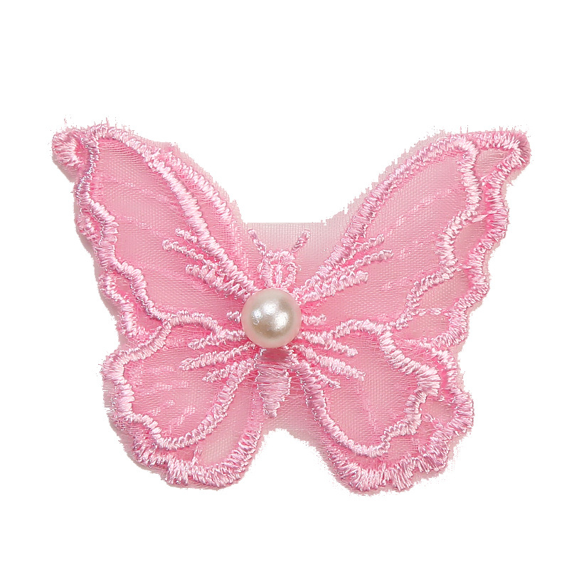 New product, single 3.5x4.8CM multi-color three-dimensional butterfly polyester lace, DIY accessories, wedding lace wholesale Item Picture
