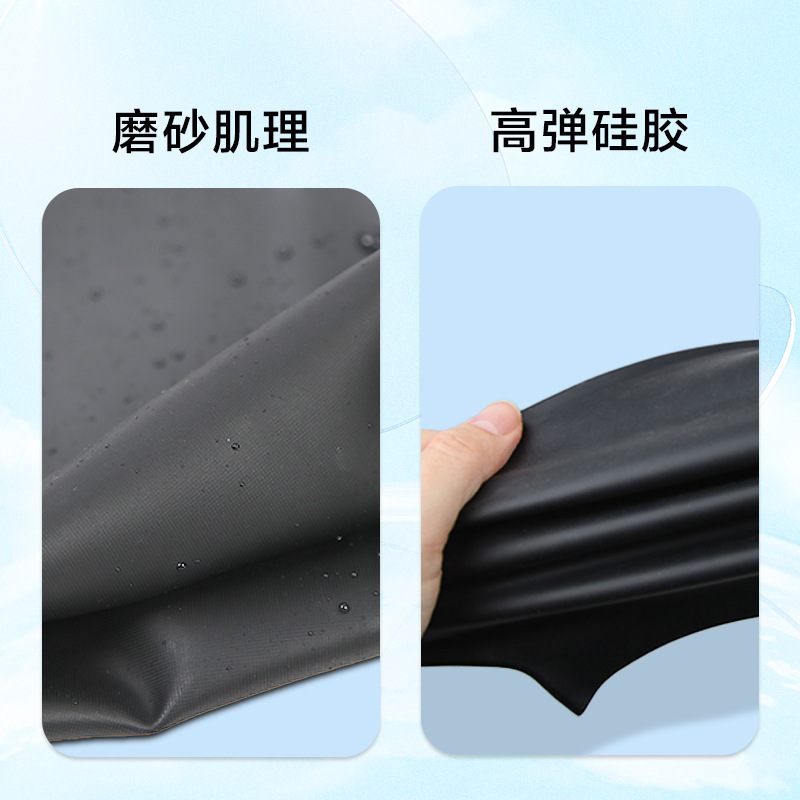 Hardcover 55G Silica Gel Solid Color Swimming Cap Long Hair Waterproof Protective Head Diving Professional Swimming Spot Wholesale Wish Yama Application Scenario
