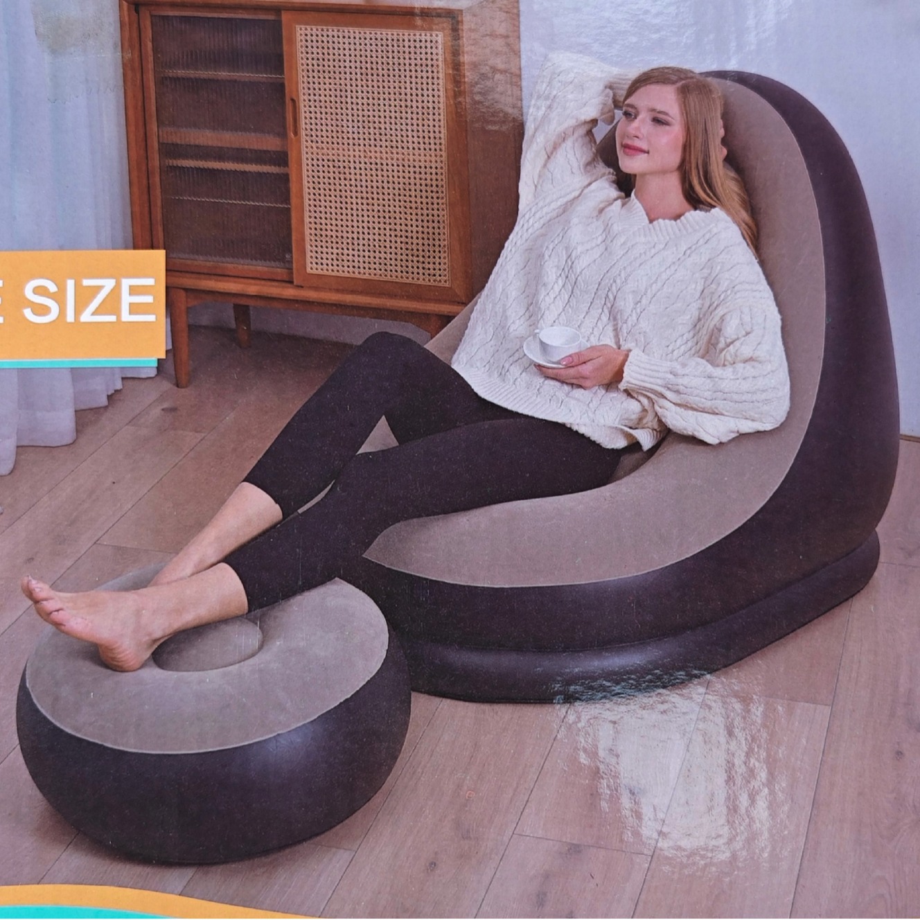 懒人沙发/充气沙发/填充物/EPP珠粒/毛毛虫沙发产品图