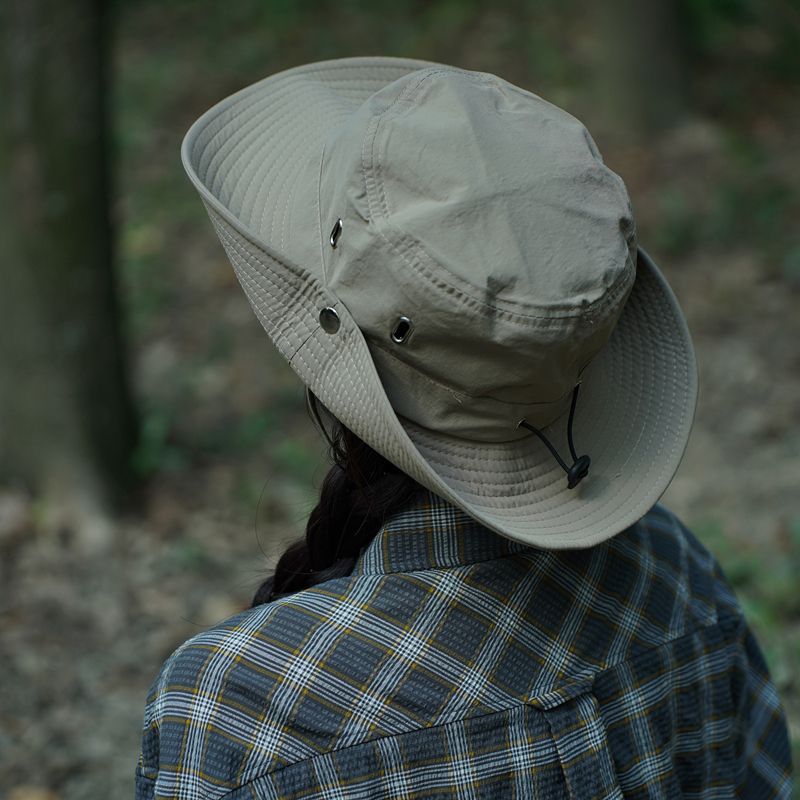 2023 New Fisherman Hat Women Mountain Camping Rope Sun Protection Outdoor Mountaineering Fishing Hat Western Cowboy Hat Man Item Picture