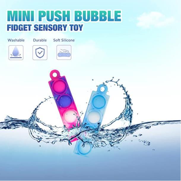Pioneer Rat Killer Mini Keychain Pendant Backpack Pendant Finger Bubble Music Stress Reliever Fidget Toys details Picture