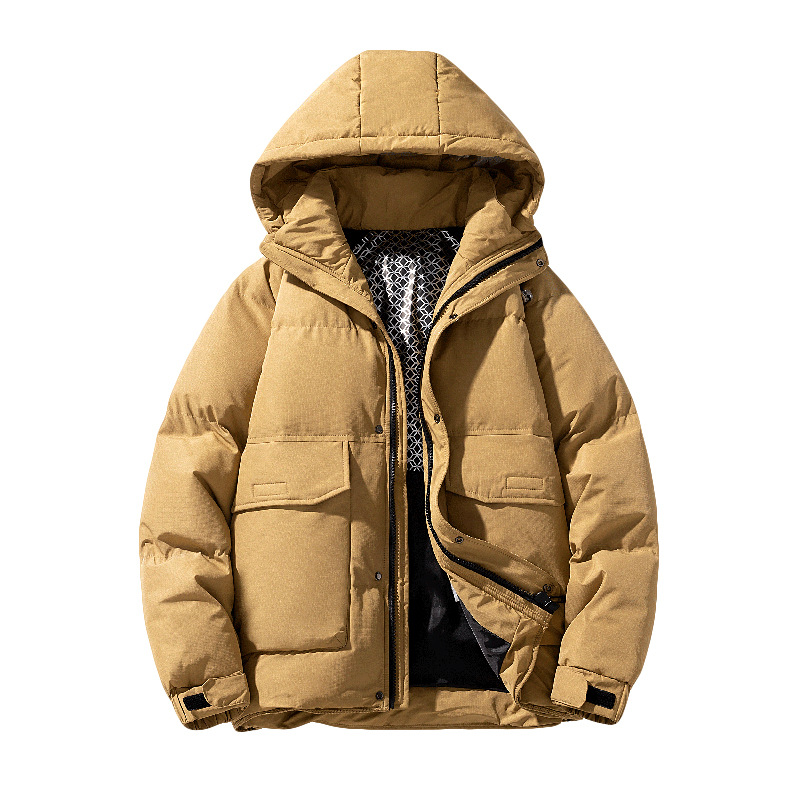 Winter trend quality men's clothing, stylish and versatile hooded down jacket, oversized and plump, loose, cold-resistant and warm coat Item Picture