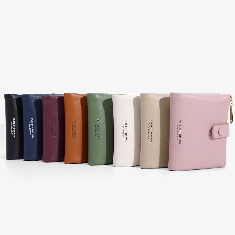 Cross-border wiesen monedero para mujeres monedero corto cartera de cuero simple pu zero cartera cartera de tarjetas moda cremallera clutch Application Scenario