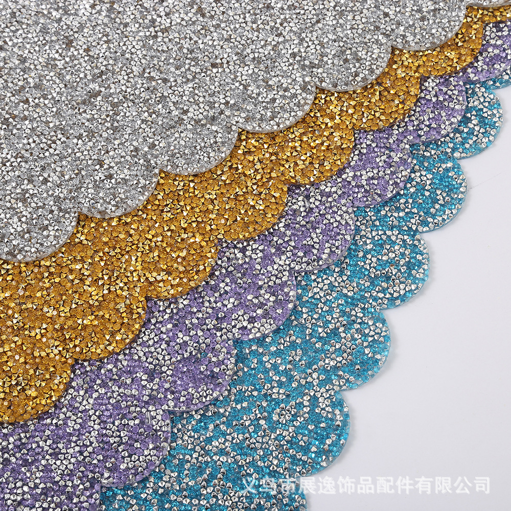 Manufacturers Direct Cross-Border New Solid Color European And American Diamond Table Mat Restaurant Creative Style Table Mat Wedding Insulation Mat Application Scenario