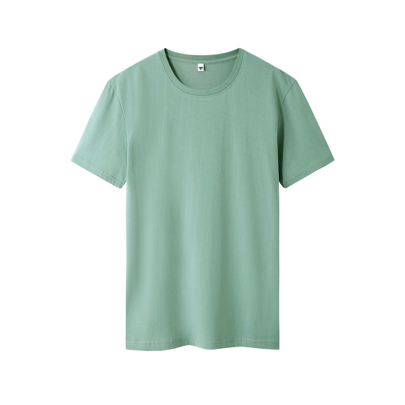 Summer new men's short-sleeved multi-color round-neck pure cotton top base layer for men, loose and casual T-shirt for men Item Picture