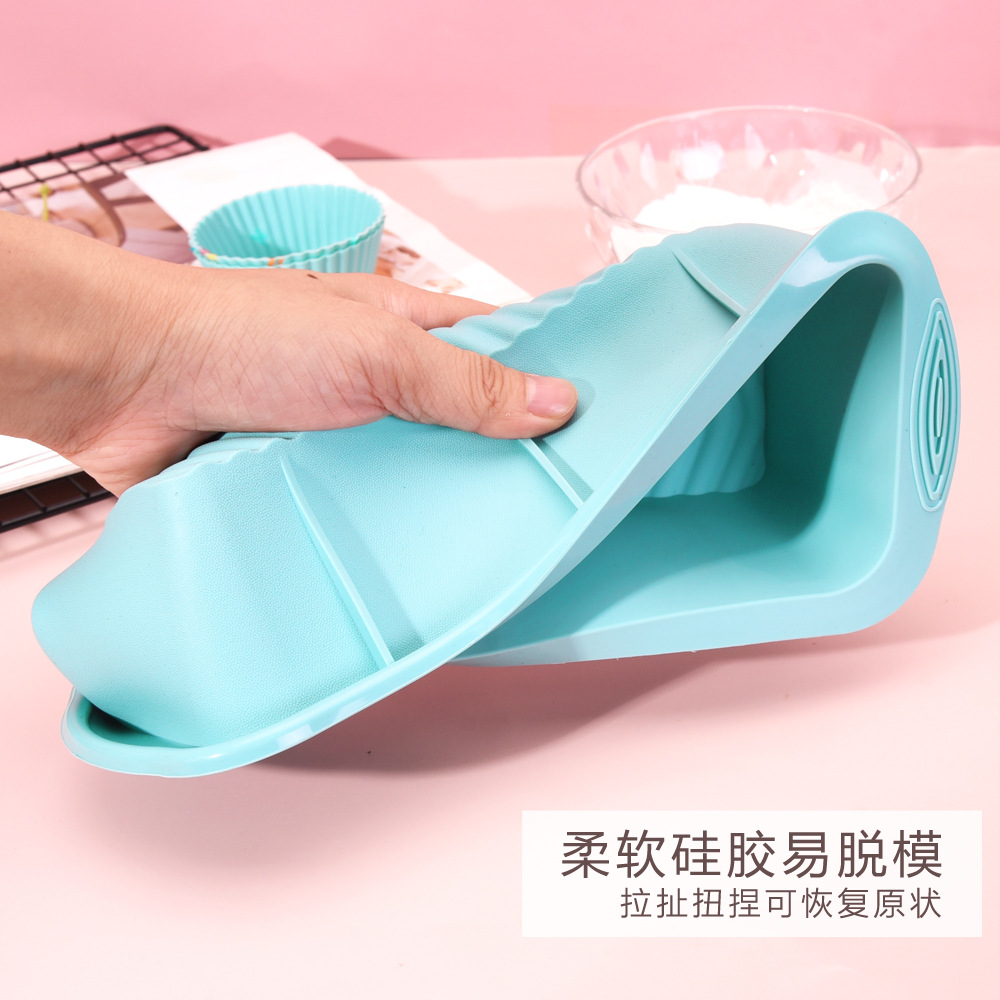 Explosive Baking Muffin Cup Cream Cake Baking Mold Silicone Muffin Cupcake Baking Grinder 30 Sets Specification drawing