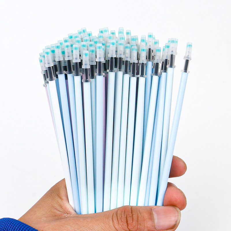 Simple bear bag 100 Macaron color neutral pencil refill refill 0.5 black full needle tube students Specification drawing