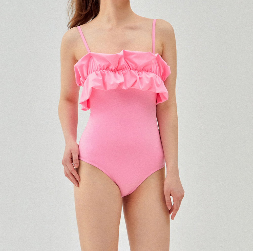 Swimsuit Shield Flesh Show Thin Female Summer Sexy One-Piece Swimsuit Pure Desire Conservative Swimsuit Ladies Advanced Sense Of Hot Spring Ins Wind