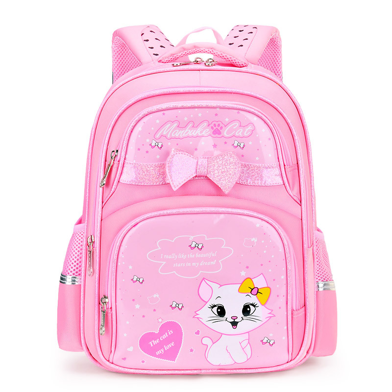 New School Bag Girls 1-2-3-6 Grade Cartoon Cute Children Backpack Load Reduction Large Capacity Item Picture