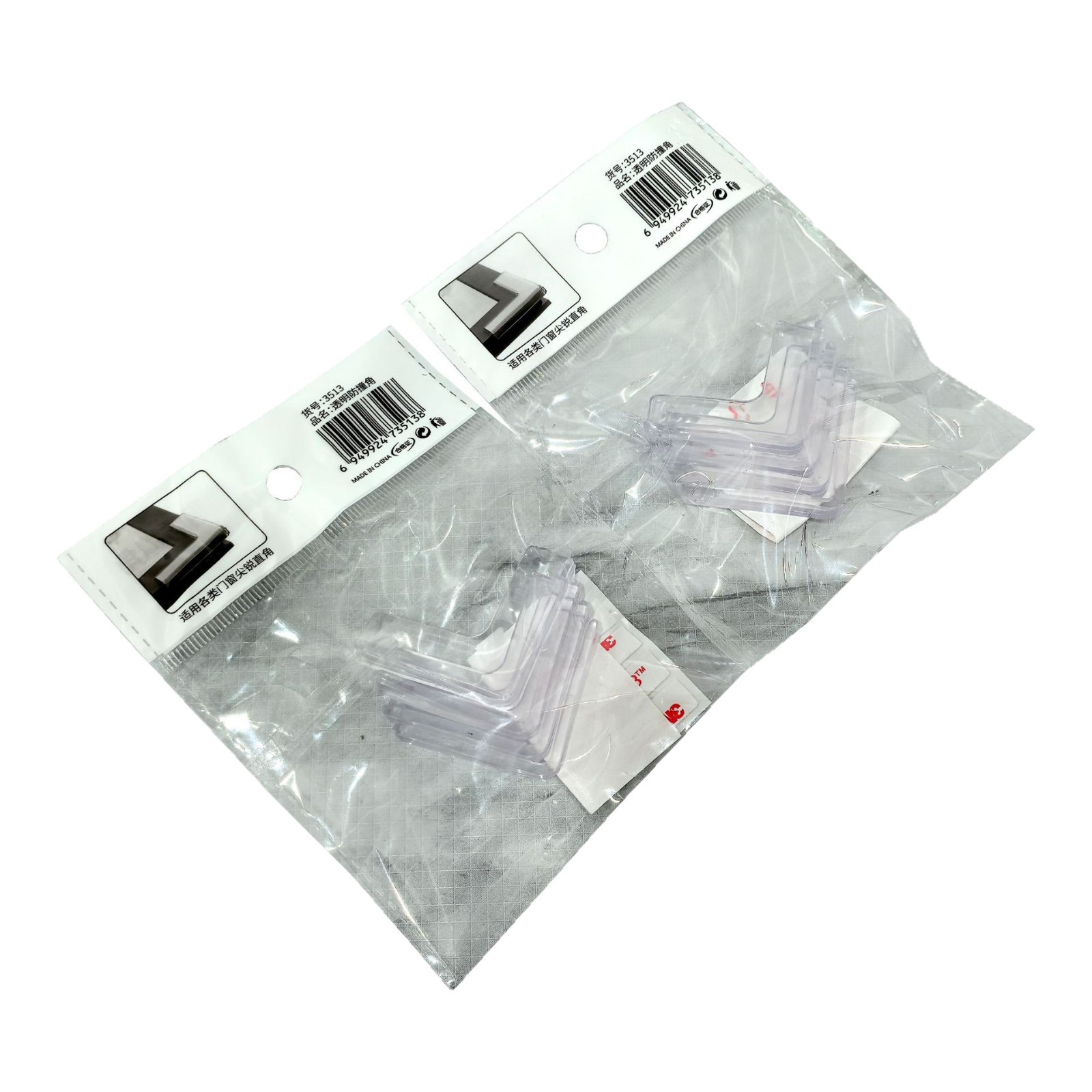 Soft transparent anti-collision table corner protectors, anti-collision corners for glass coffee tables, wholesale of household soft rubber anti-collision corners Item Picture