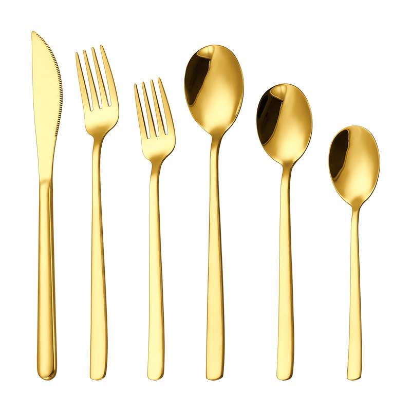 Wholesale 304 Stainless Steel Korean Knife, Fork And Spoon Multi-Specification Thickened Korean Spoon And Fork Tableware Set Can Be Logo Item Picture
