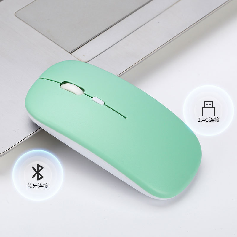 Wireless Dual-Mode Mouse, Universal, Silent 2.4G Rechargeable, Silent Bluetooth Dual-Mode Wireless Mouse For Laptops Application Scenario