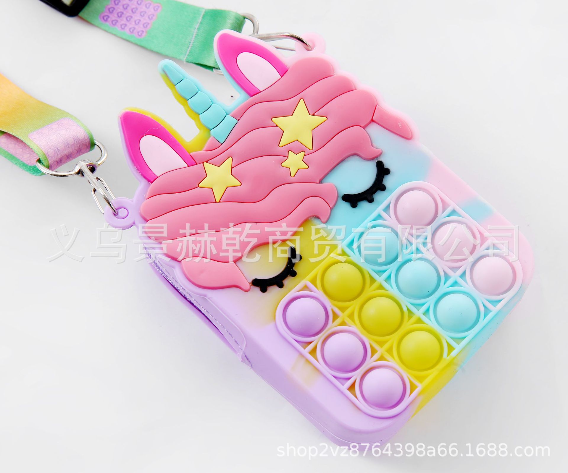 Cross-Border New Rodent Control Pioneer Fashion Bag Fingertip Pressure Relief Bubble Music Silicone Crossbody Bag Toy Specification drawing