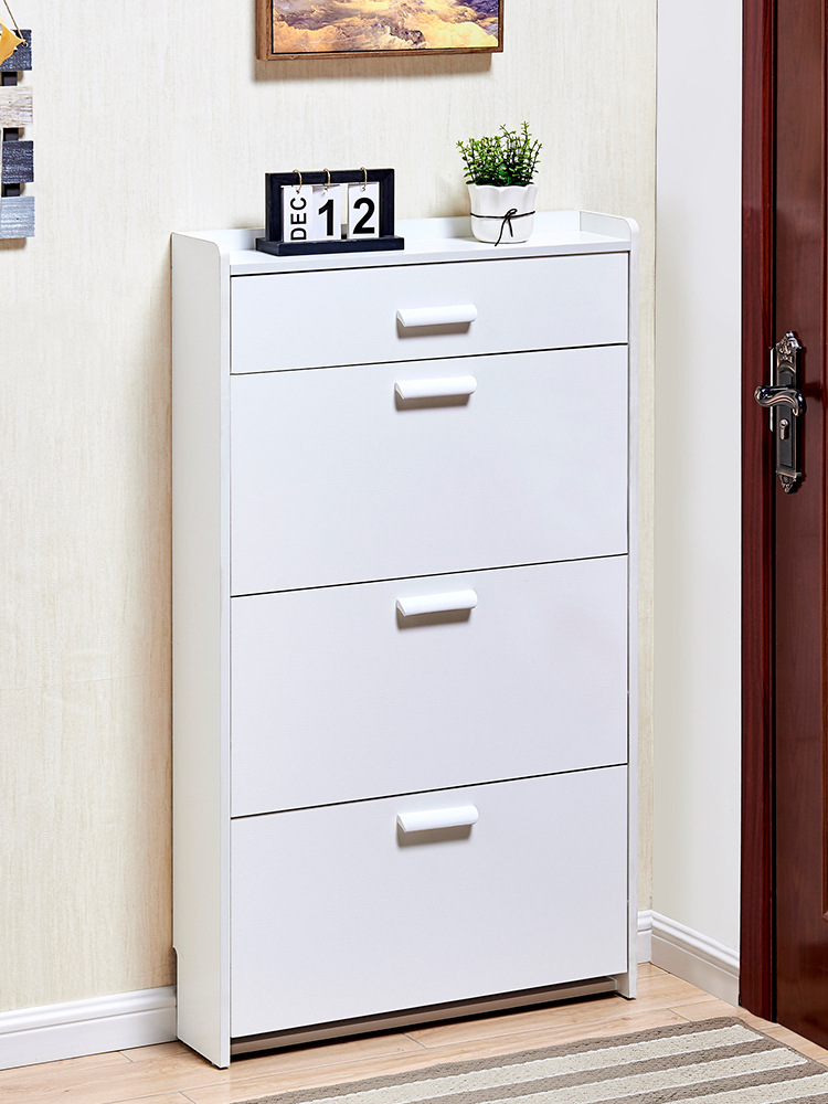 17cm door shoe cabinet, flip shoe cabinet, simple and modern foyer cabinet, space-saving, easy to assemble, economical type! Item Picture