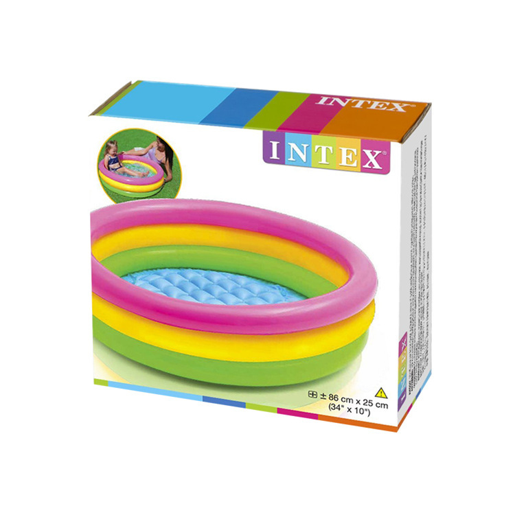 INTEX58924 Cross-border three-ring fluorescent water pool, baby bath pool, indoor children's toy storage basin Item Picture