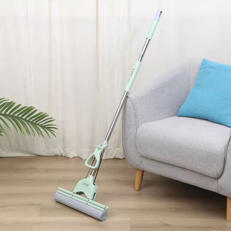 Nengshi Lidong one-piece straight rod rubber cotton absorbent mop, sponge absorbent mop, large hand-washable mop k588 Specification image