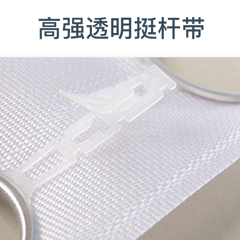 工厂供应窗帘打孔布带有纺带罗马圈加厚纺织带辅料配件现货细节图