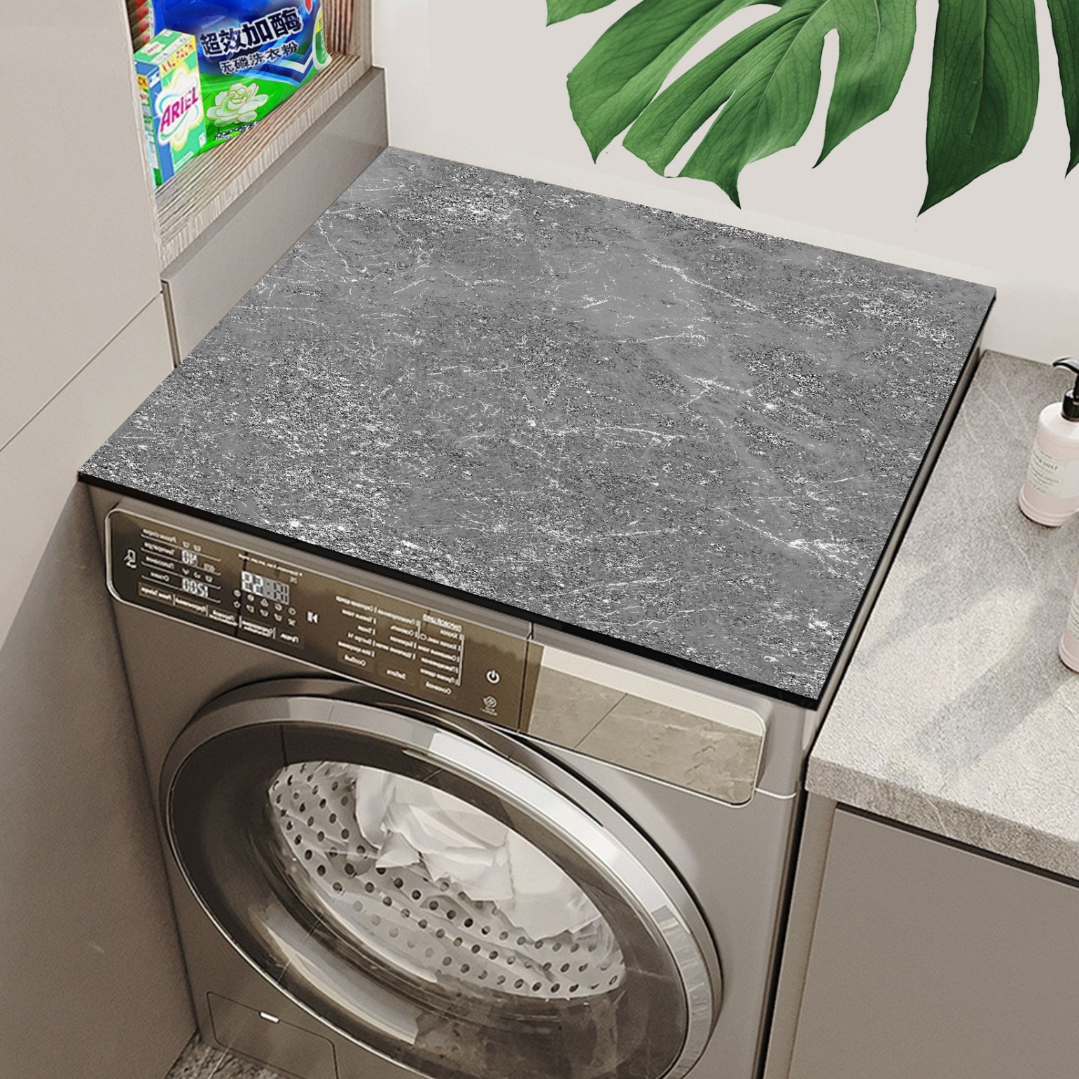 工厂定制尺寸科技皮滚筒洗衣机垫快速吸收防尘免洗冰箱隔热垫垫定制尺寸防滑临时地板保护地毯防水防油减震自粘地板覆盖物 廉价装