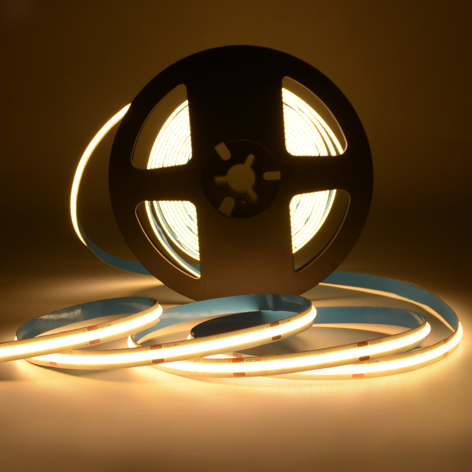 [Custom] Cob Monochrome Lamp With 12V24v Low Voltage Lamp With Led Super Bright High Display Flexible Self-Adhesive Lamp Strip Cabinet