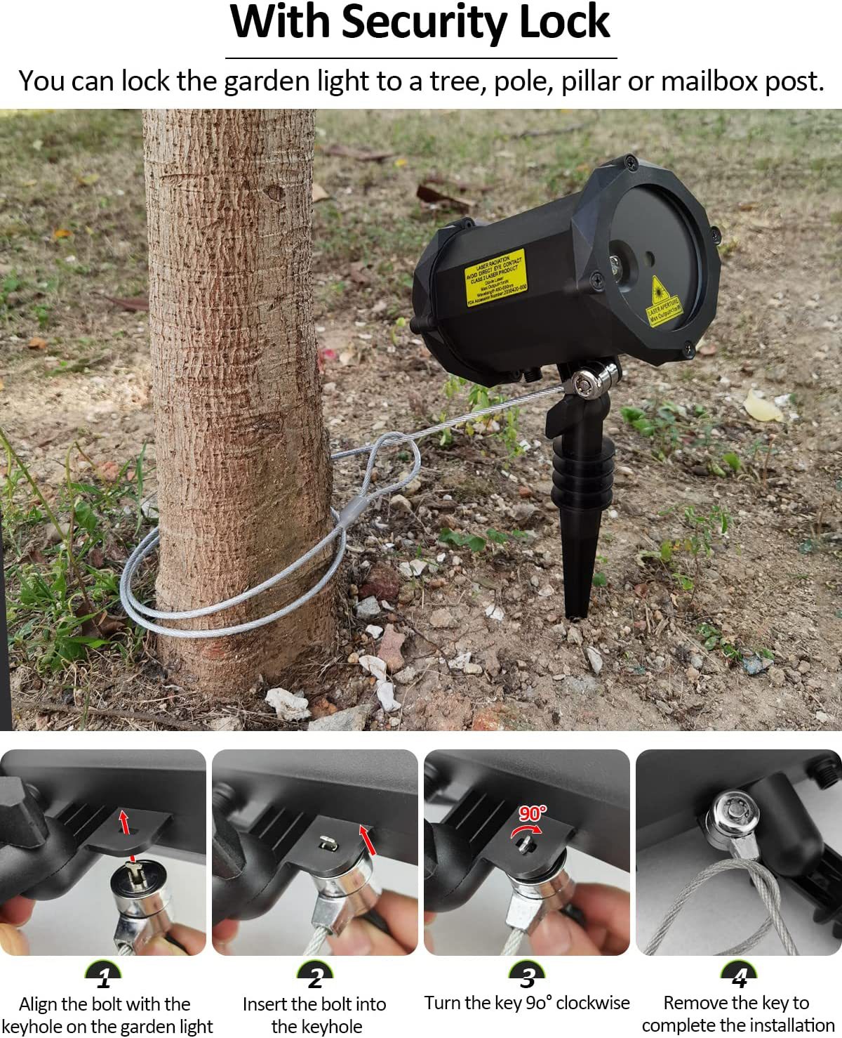 Firefly lawn light, outdoor garden laser light, waterproof IP65, park camping courtyard LED light beam pic 5