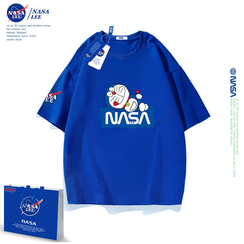 NASA儿童短袖夏2022新款炸街衣服棉t恤短袖洋气中大童儿童t恤批发详情图1