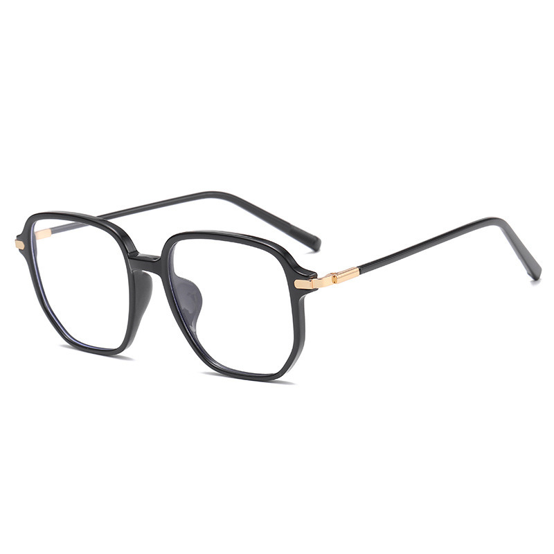 Trendy and retro, large frames and big faces make boys and girls look younger. Anti-blue light, no prescription, can be equipped with myopia glasses Item Picture