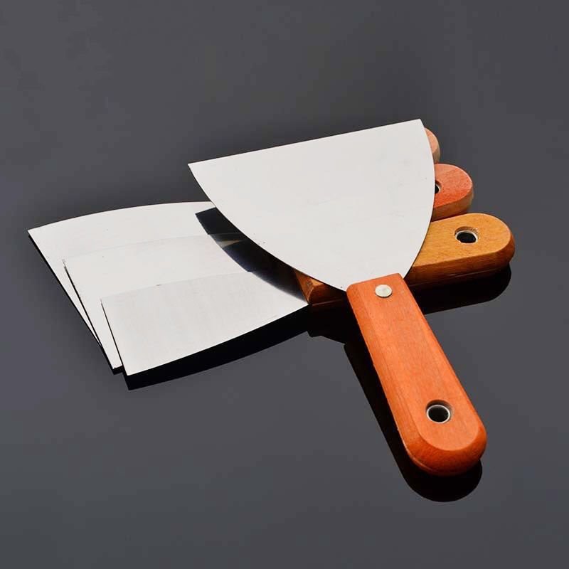 Small Spatula High Carbon Steel Putty Knife Cleaning Spatula Scraper Multi-Purpose Spatula Glass Spatula Cleaning Barbecue Oil details Picture