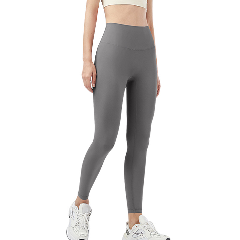 Europe And The United States Fitness Pants Women Quick Dry Sports Tight Peach Hip High Waist Hip Lift Yoga Clothing Naked Feeling Lulu Yoga Pants Item Picture