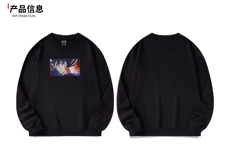 2023 new autumn and winter sweatshirts for men, featuring round-neck embroidery and digital printing, are a trendy brand of loose long-sleeved casual wear for young people pic 4