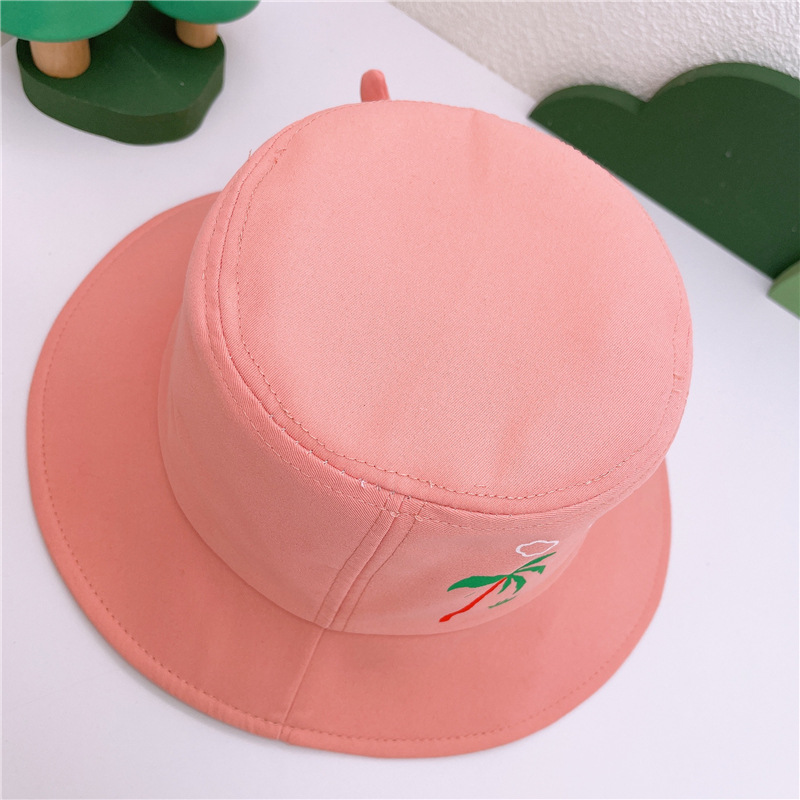 Children's Hat Fisherman Hat Children's Basin Hat New Children's Hat Cute Baby Fisherman Hat Travel Beach Visor Cartoon Dinosaur Children's Hat Spring And Autumn Specification drawing