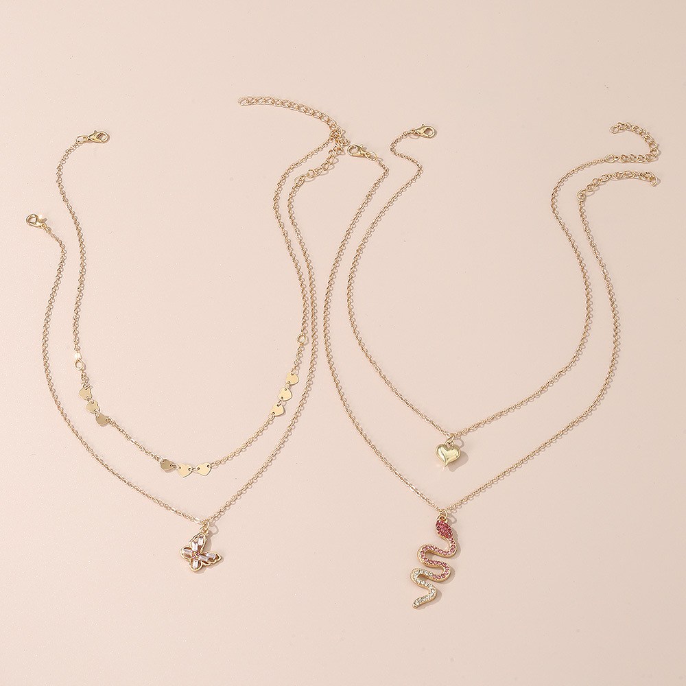 Nz2853 European And American Cross-Border Serpentine Pendant Necklace Female Fashion Sexy Spice Girls Multi-Layer Metal Chain Accessories Application Scenario