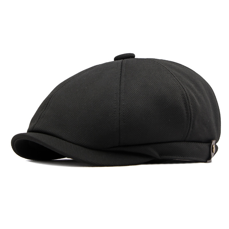 Octagonal cap, summer thin sun protection breathable baseball cap, men's fashionable and versatile beret, newsboy cap, women's middle-aged and elderly cap