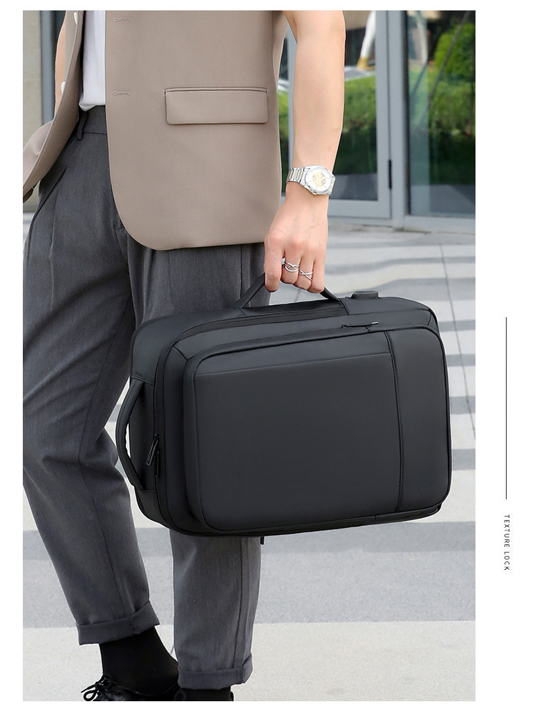 跨境大容量可双肩包男士双肩商务旅行背包双肩背包男士高级感详情24