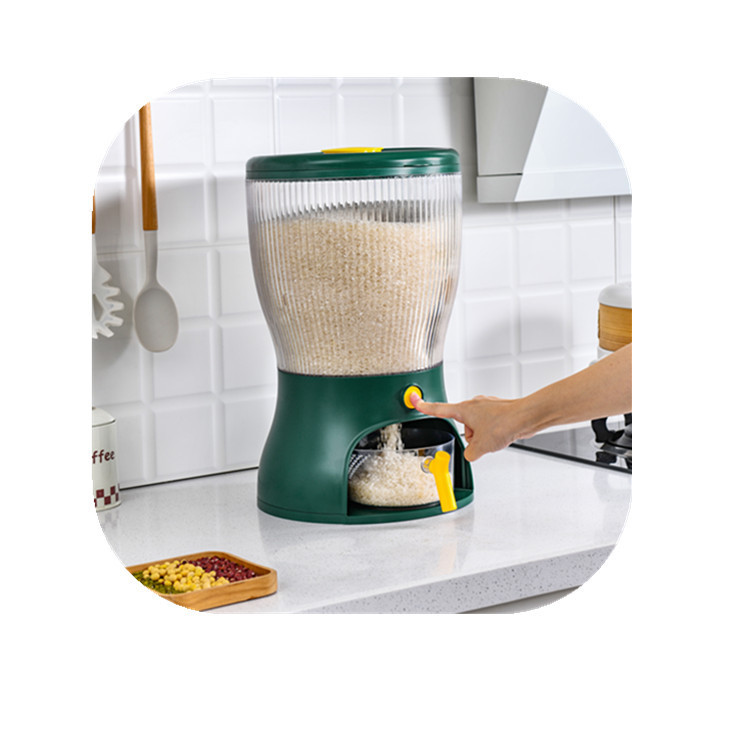 A 20-jin household moisture-proof rice storage box with multiple compartments and a multi-compartment storage tank for grains and cereals Item Picture