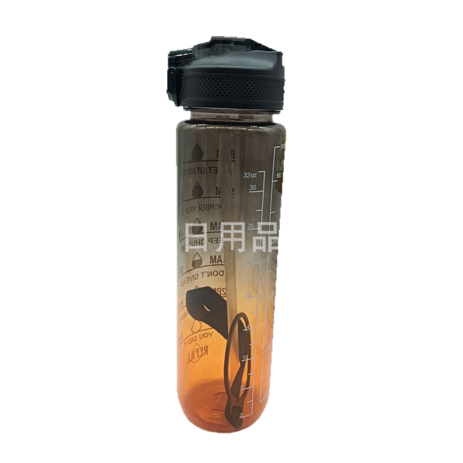 Colorful gradient space cup, sports water bottle, portable drinking cup for boys and girls, anti-drop and cool student work cup Item Picture